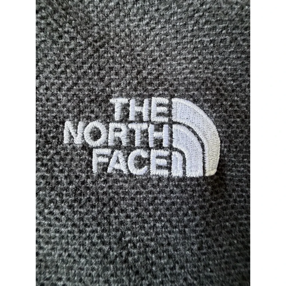 New North Face Texture Cap Rock 1/4 Zip Gray Embroidered Logo Large NWT JBHS